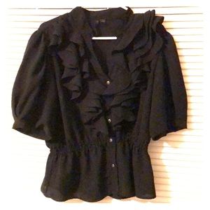 Nine West black business casual blouse
